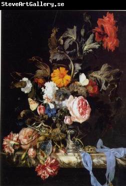 unknow artist Floral, beautiful classical still life of flowers.045